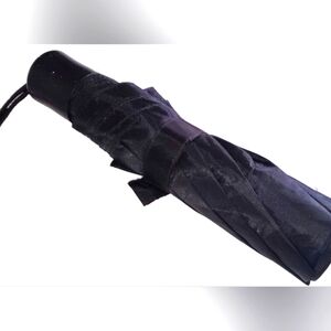 Raindrops Black Fall Compact Umbrella